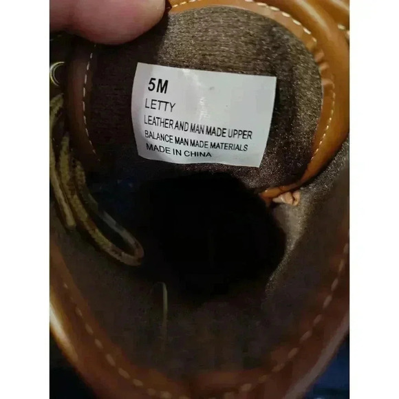 Women Size 5 Khombu twotone brown leather duck boots. Waterproof Lace up Letty - Picture 5 of 5